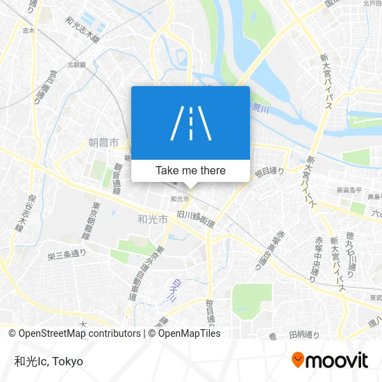 Wako Interchange map