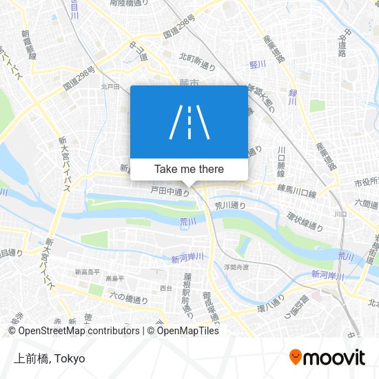 上前橋 map