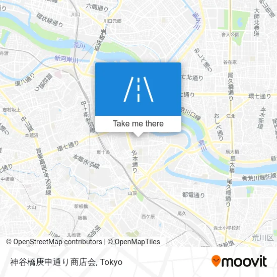 神谷橋庚申通り商店会 map