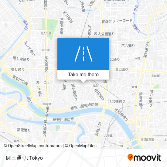 関三通り map
