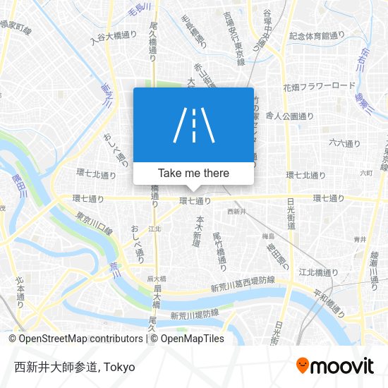 西新井大師参道 map