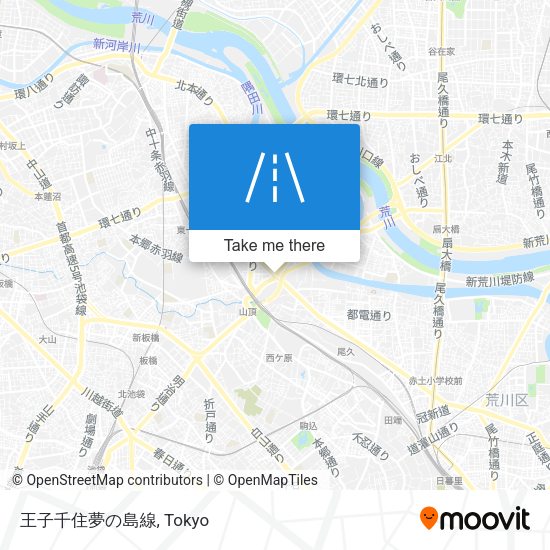 王子千住夢の島線 map