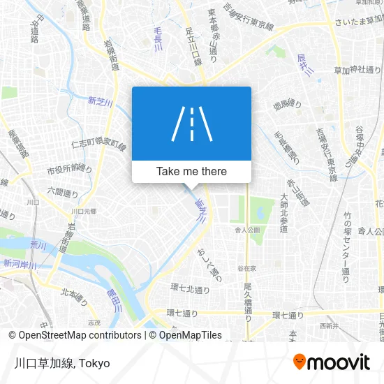 川口草加線 map