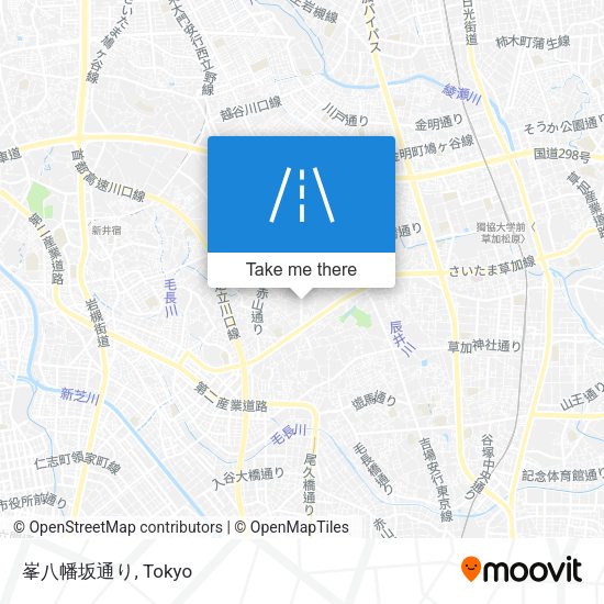 峯八幡坂通り map