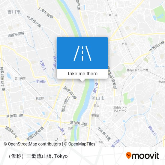（仮称）三郷流山橋 map