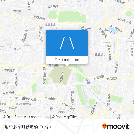 府中多摩町歩道橋 map