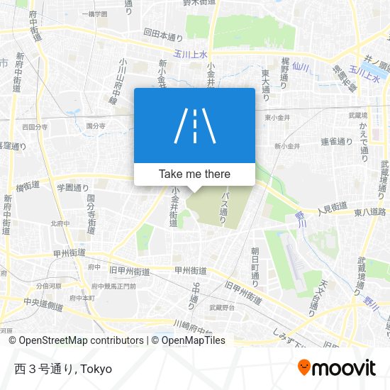 西３号通り map