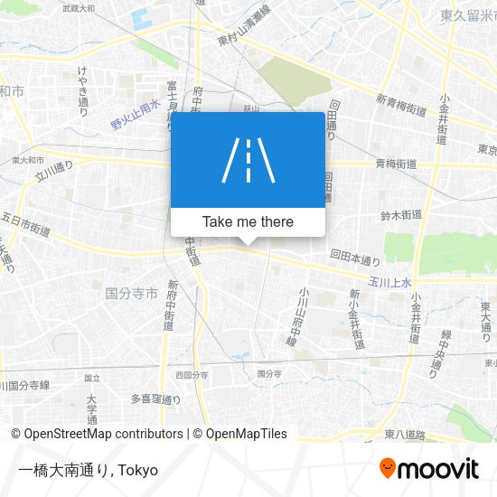 一橋大南通り map