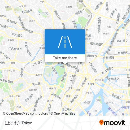 (止まれ) map