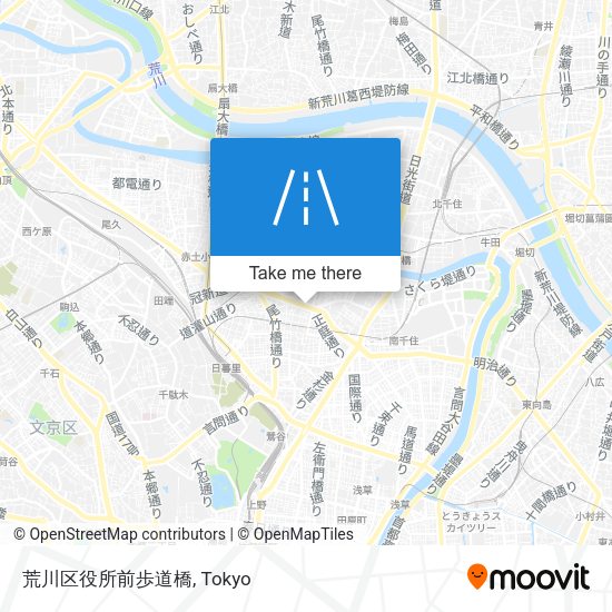 荒川区役所前歩道橋 map