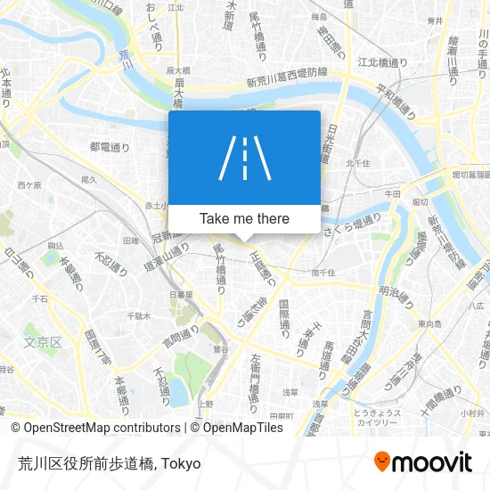荒川区役所前歩道橋 map