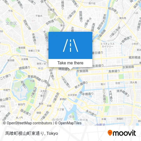 馬喰町横山町東通り map