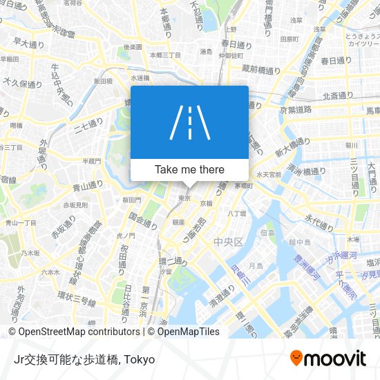 Jr交換可能な歩道橋 map