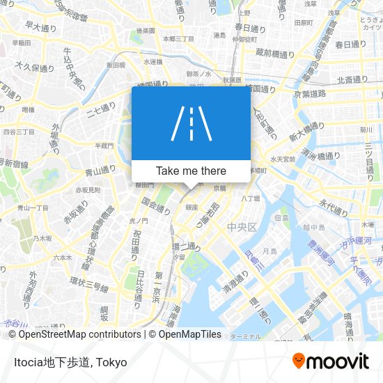 Itocia地下歩道 map