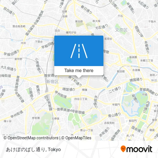 あけぼのばし通り map