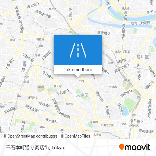 千石本町通り商店街 map