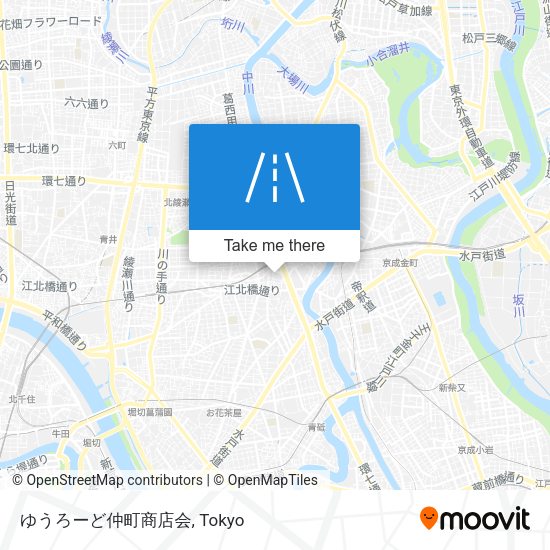 ゆうろーど仲町商店会 map