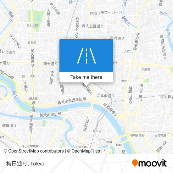 Umeda Street map