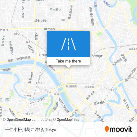 千住小松川葛西沖線 map