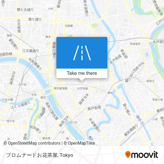 プロムナードお花茶屋 map