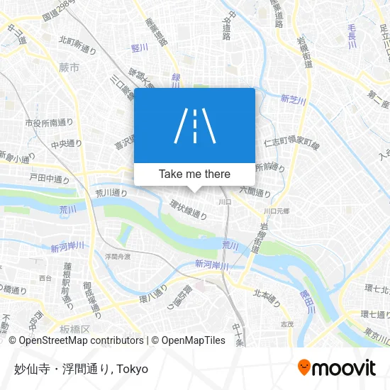 妙仙寺・浮間通り map
