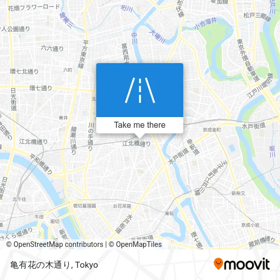 亀有花の木通り map