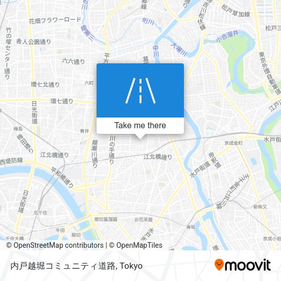 内戸越堀コミュニティ道路 map