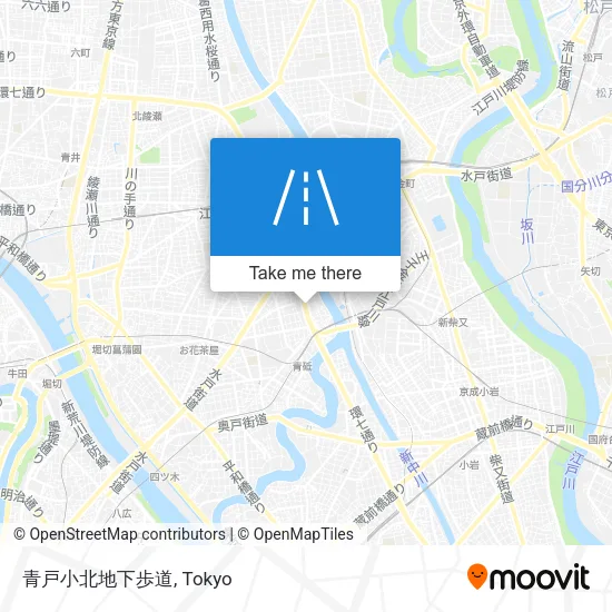 青戸小北地下歩道 map