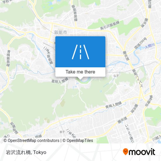 岩沢流れ橋 map