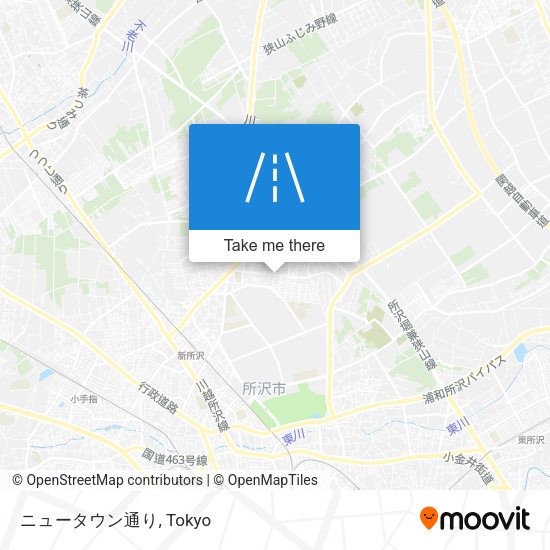 ニュータウン通り map