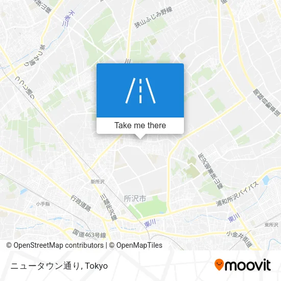 ニュータウン通り map