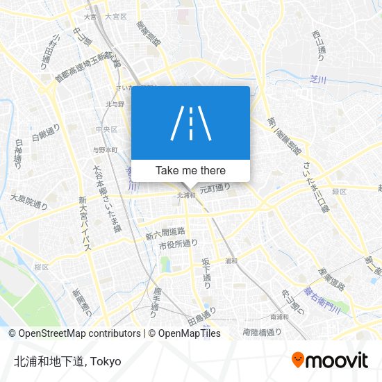 北浦和地下道 map