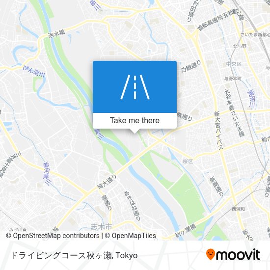 ドライビングコース秋ヶ瀬 map