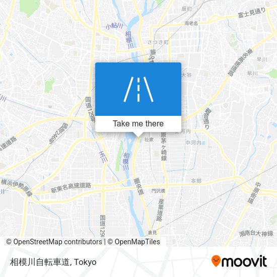 相模川自転車道 map