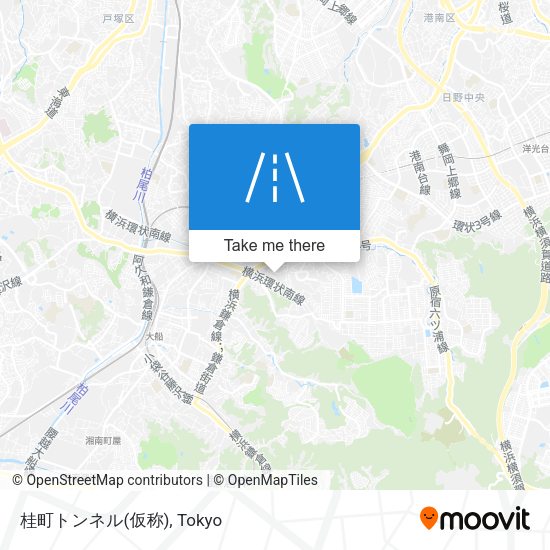 桂町トンネル(仮称) map
