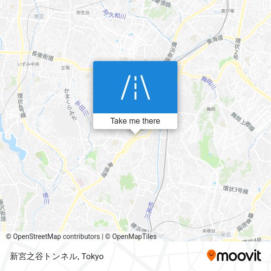 新宮之谷トンネル map