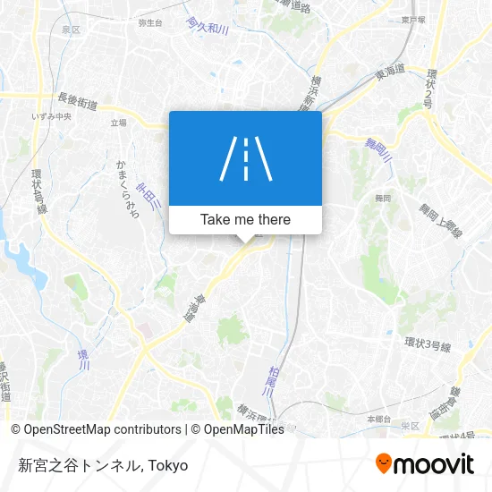 新宮之谷トンネル map