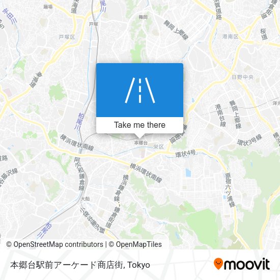 本郷台駅前アーケード商店街 map