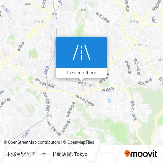 本郷台駅前アーケード商店街 map