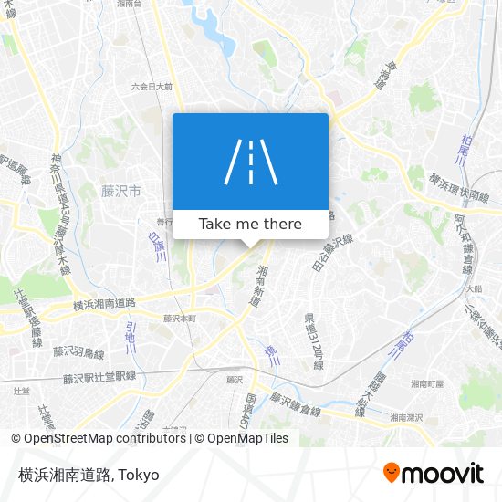横浜湘南道路 map