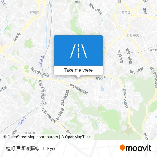 桂町戸塚遠藤線 map