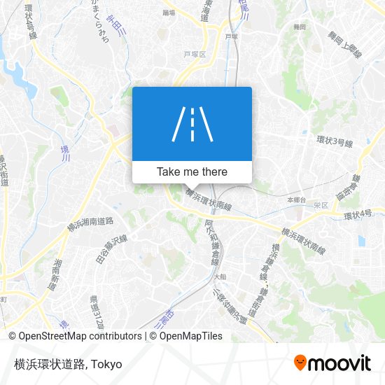 横浜環状道路 map