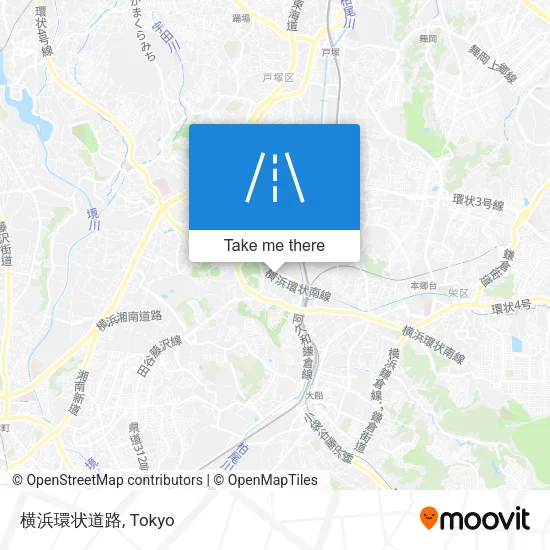 横浜環状道路 map