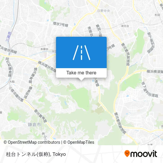 桂台トンネル(仮称) map