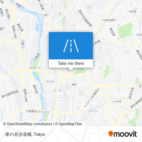 星の谷歩道橋 map