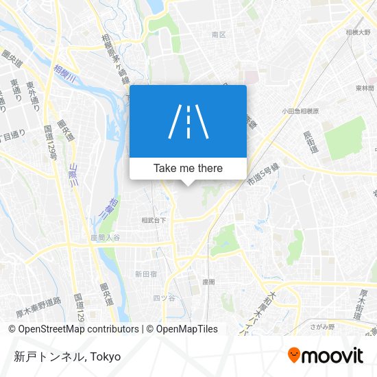 新戸トンネル map