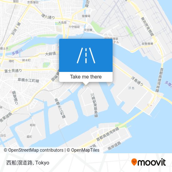 西船溜道路 map