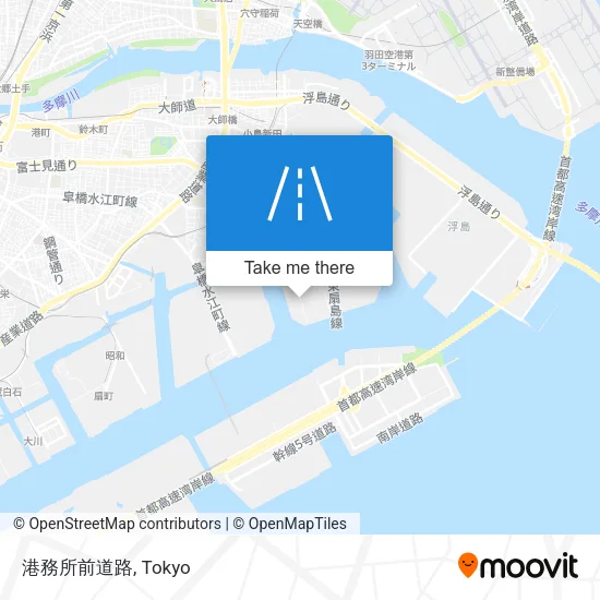 港務所前道路 map
