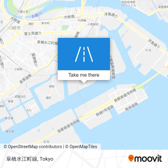 皐橋水江町線 map