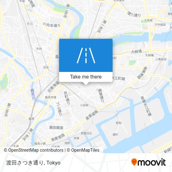 渡田さつき通り map